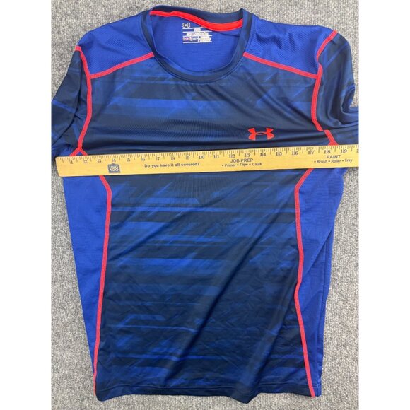 Under Armour UA Raid Long Sleeve T-Shirt Men’s Large Electric Blue Athletic Run - Picture 5 of 9